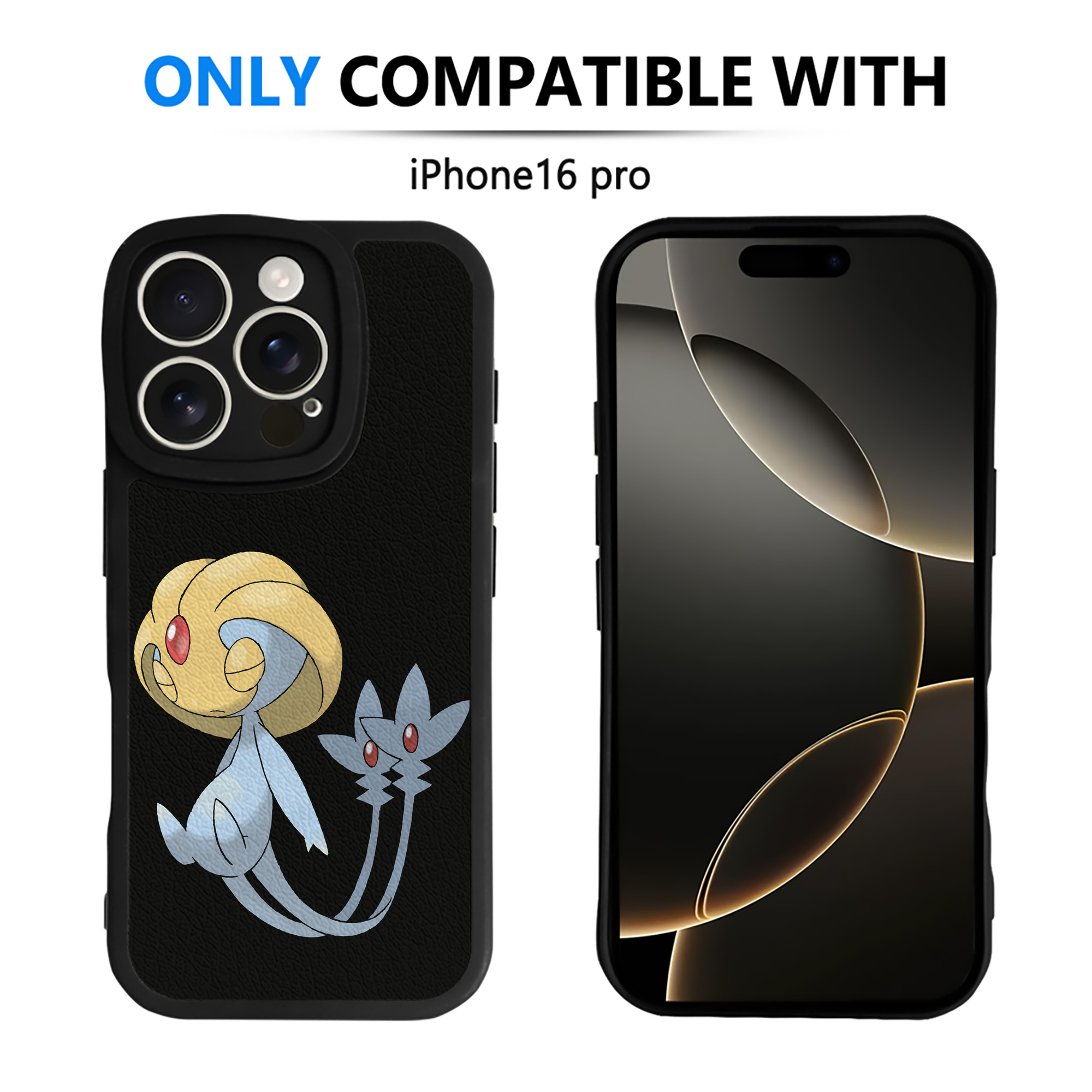 （画像用） ポケットモンスター Pokémon 【iPhone 16シリーズ対応】シリコンスマホケース（レザー調） 材質：シリコン